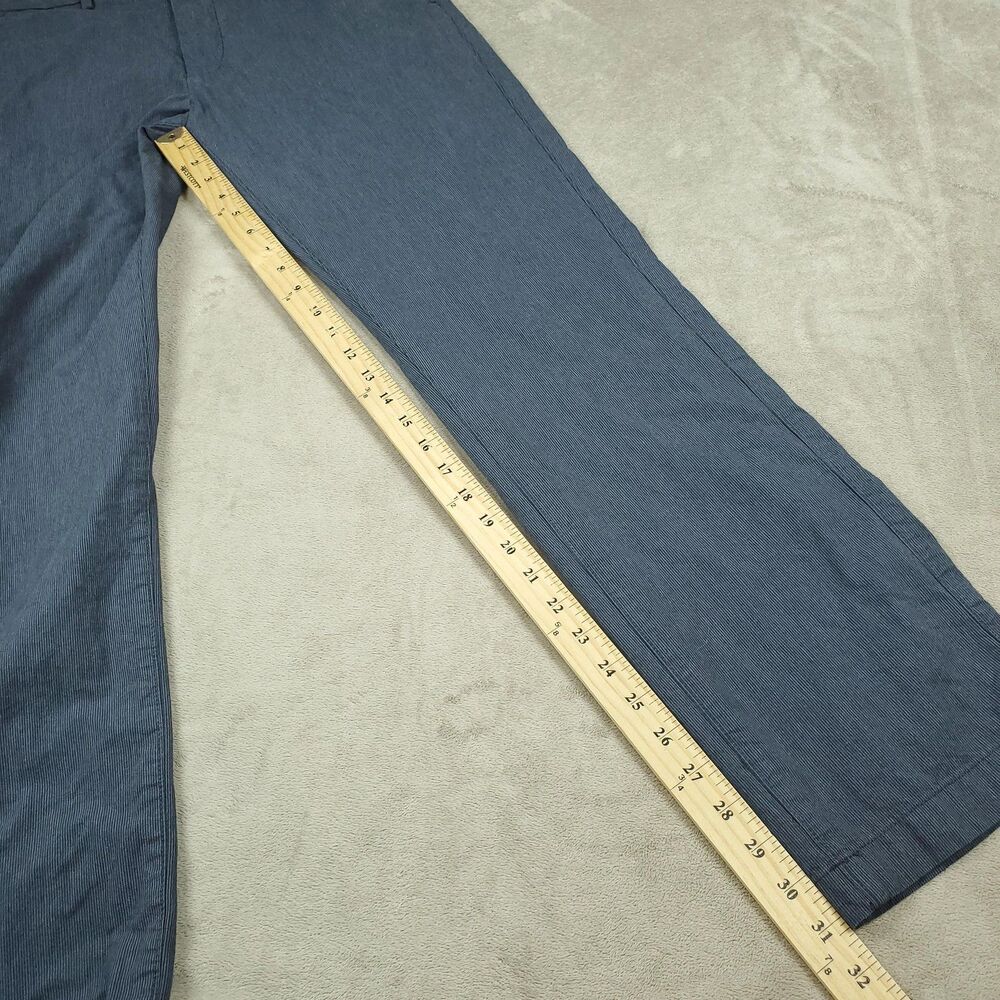 Banana Republic Kentfield Pants Mens 32x32 Blue Gray 100% Cotton Chino - Picture 7 of 13